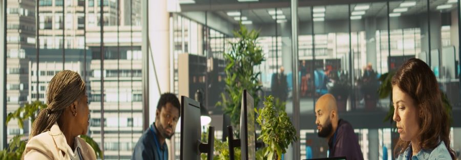 Smart office workspace in Dubai